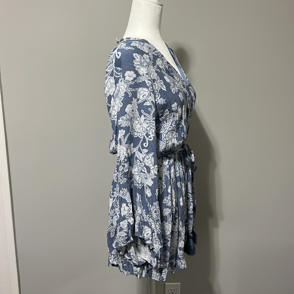 NWT Vici Collection Dusty Blue Romper - Size Small - Picture 5 of 5